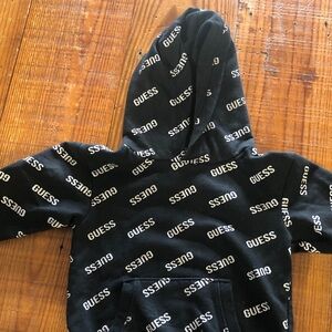 Guess Kids Black Logo Hoodie